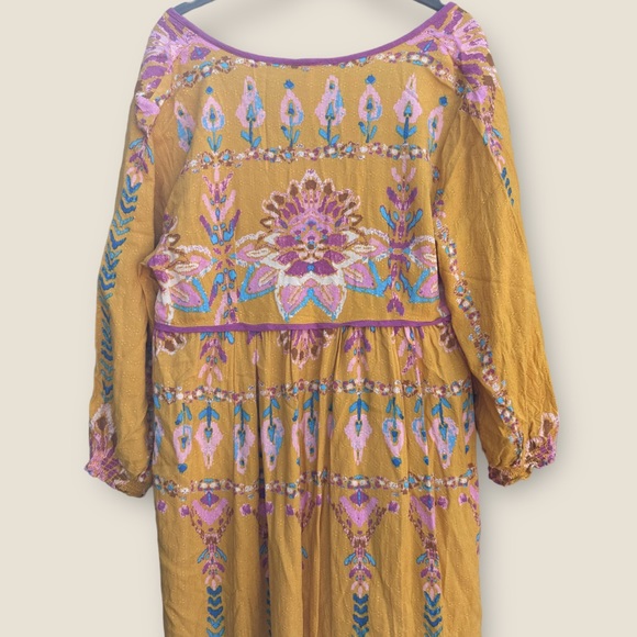 Free People Foley Maxi Dress Button-up Medium - Picture 13 of 15